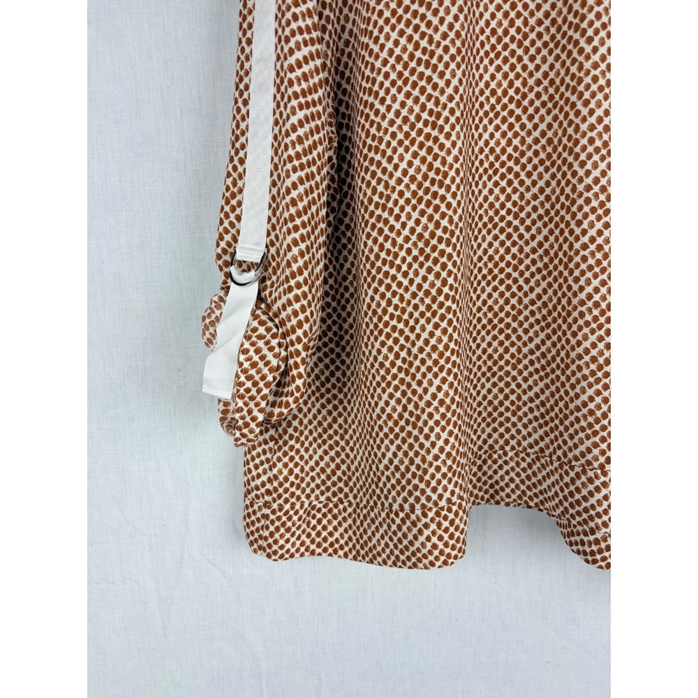 Worthington Womens Brown White Dot V-Neck Roll Tab Sleeve Blouse Top 1X - Picture 13 of 15